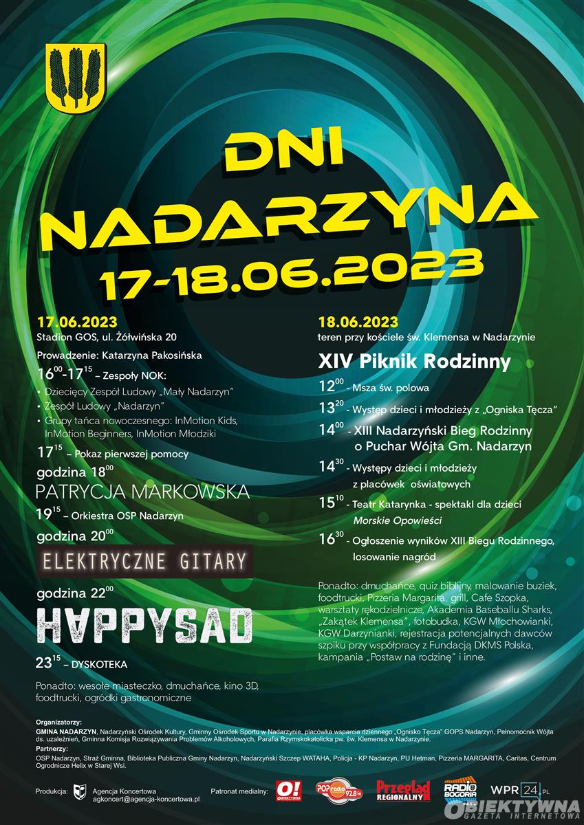 Zapraszamy na Dni Nadarzyna 2023 - Obiektywna Gazeta ...