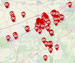 Mapa punktów dystrybucji